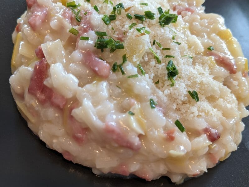 Cliquez pour zoomer ! Risotto poireaux et lardons Thermomix par camille_261