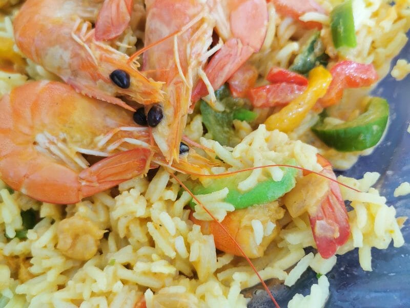Cliquez pour zoomer ! Curry de crevettes au lait de coco Thermomix par sabrinina
