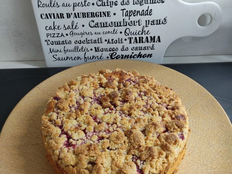 Cliquez pour zoomer ! Crumb cake framboises Thermomix par lalu14