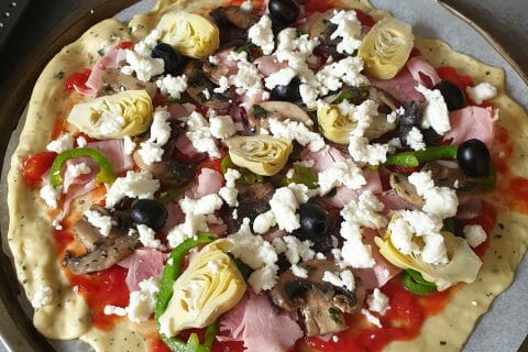 Cliquez pour zoomer ! Pizza capricciosa Thermomix par zazo0u