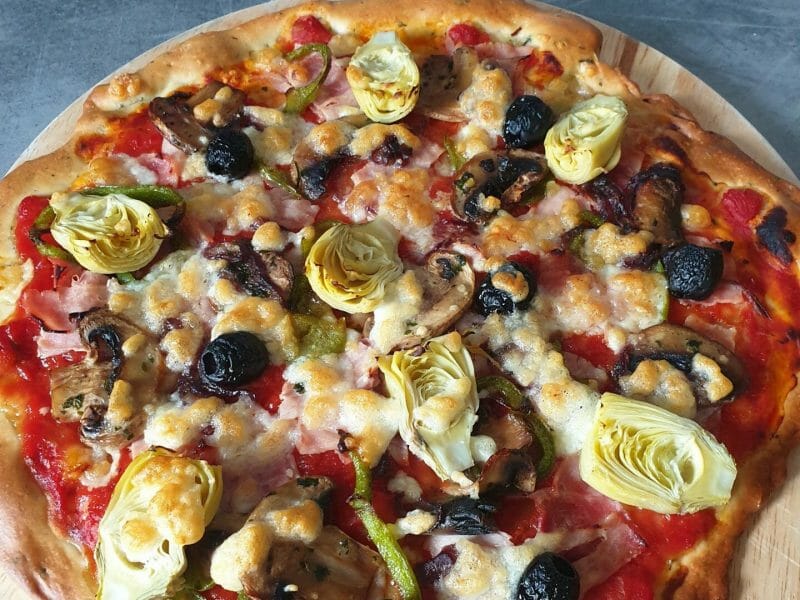 Cliquez pour zoomer ! Pizza capricciosa Thermomix par zazo0u