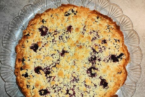 Cliquez pour zoomer ! Tarte aux myrtilles façon crumble Thermomix par zazo0u