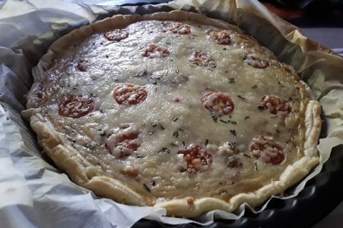 Cliquez pour zoomer ! Tarte au thon, tomate et moutarde Thermomix par emilie_397