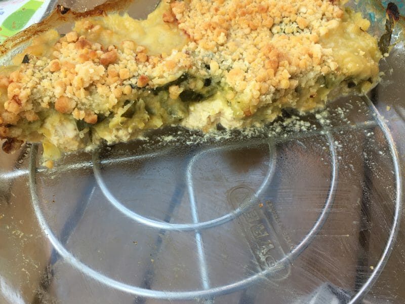 Cliquez pour zoomer ! Crumble poulet, courgettes et parmesan Thermomix par emimi592
