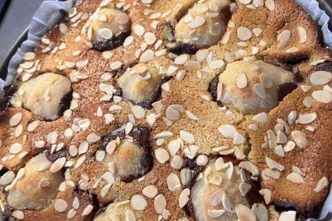 Cliquez pour zoomer ! Tarte aux poires sur lit de chocolat Thermomix par Sarah04