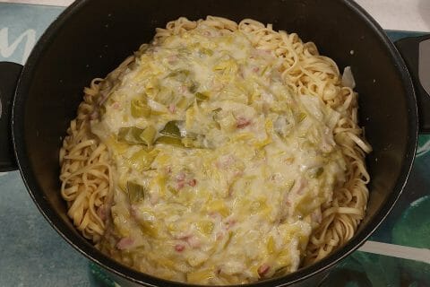 Cliquez pour zoomer ! Tagliatelles à la crème de poireaux Thermomix par CindyPanda