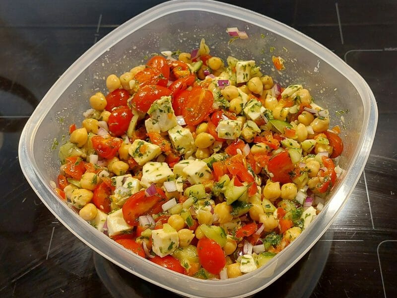 Cliquez pour zoomer ! Salade de pois chiches Thermomix par CindyPanda