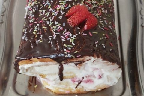 Cliquez pour zoomer ! Fraisier roulé Thermomix par Nath