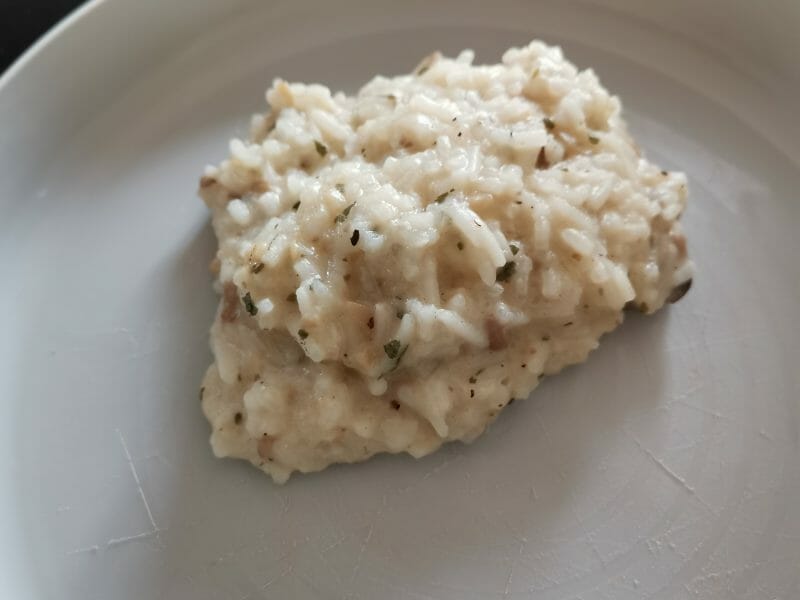 Cliquez pour zoomer ! Risotto poulet et champignons Thermomix par lucette_007