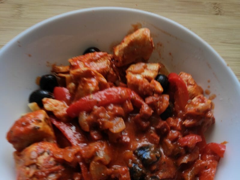 Cliquez pour zoomer ! Sauté de poulet au chorizo Thermomix par selena_1