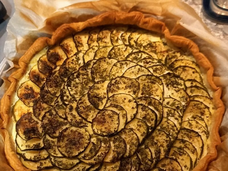 Cliquez pour zoomer ! Tarte courgettes et ricotta Thermomix par manon_219