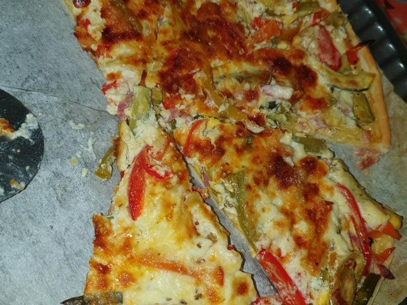 Cliquez pour zoomer ! Quiche poivrons et courgettes Thermomix par justine_176