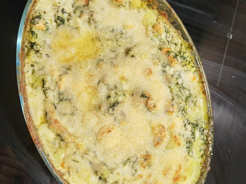 Cliquez pour zoomer ! Gratin de pommes de terre, saumon et épinards Thermomix par justine_176