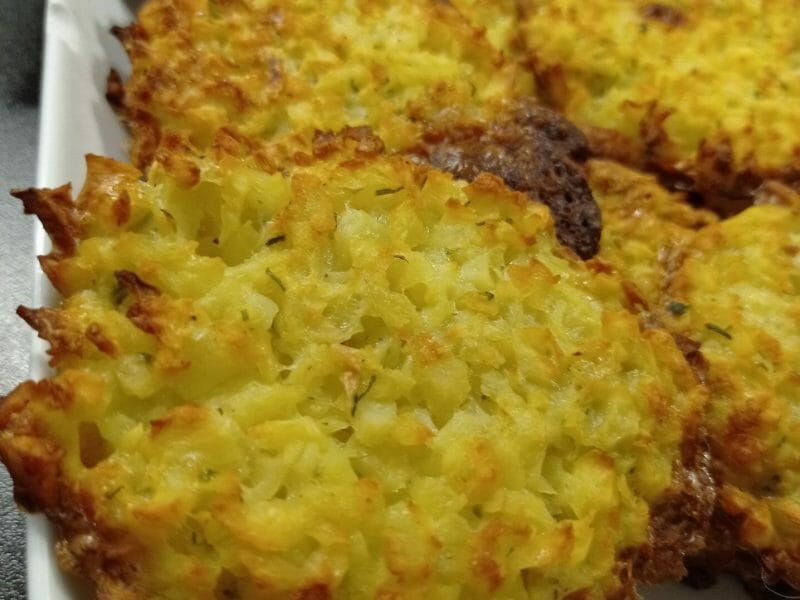 Cliquez pour zoomer ! Galettes de pommes de terre au four Thermomix par mika83