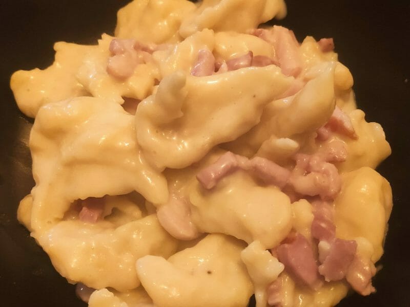 Cliquez pour zoomer ! Knepps à la crème et aux lardons Thermomix par mllleco