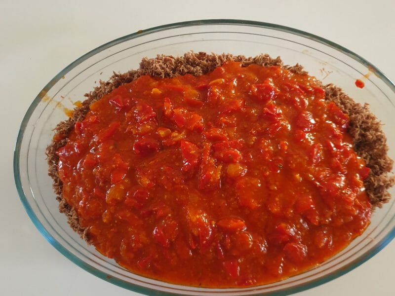 Cliquez pour zoomer ! Pâtes aux tomates et poivrons Thermomix par aurely79