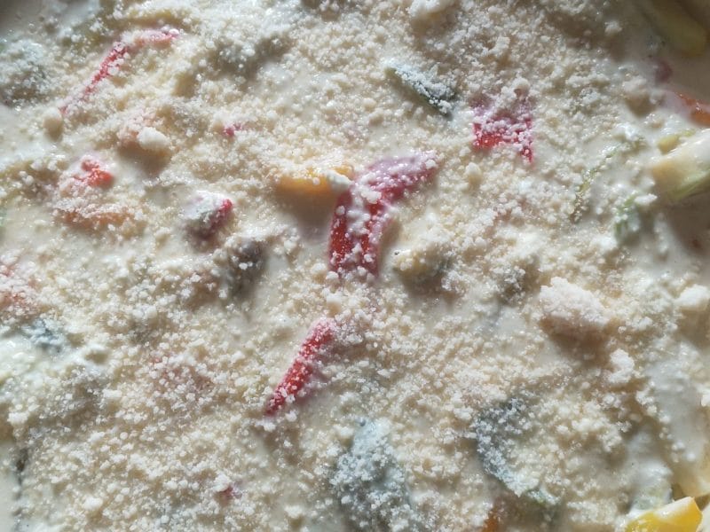 Cliquez pour zoomer ! Quiche poivrons et courgettes Thermomix par dajuanita