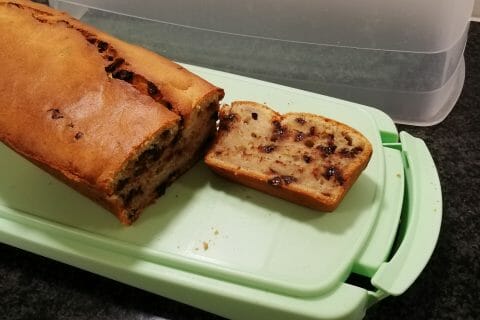 Cliquez pour zoomer ! Cake banane et pépites de chocolat Thermomix par nanou65170