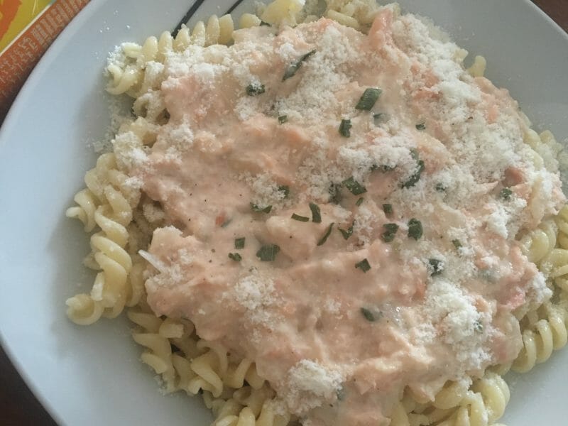 Cliquez pour zoomer ! Spaghettis au saumon fumé Thermomix par fefe_1