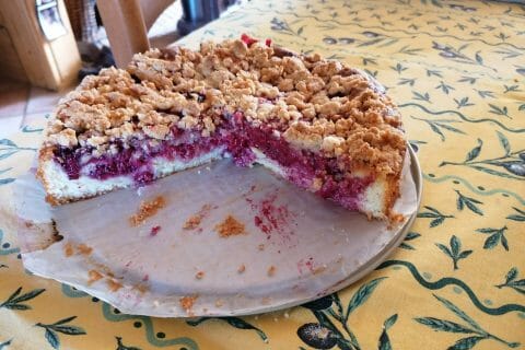 Crumb cake framboises Thermomix par sysy24