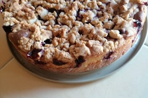 Crumb cake framboises Thermomix par sysy24