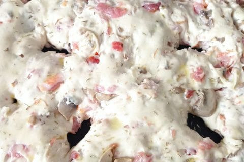 Cliquez pour zoomer ! Fougasse olives et lardons Thermomix par chiktay