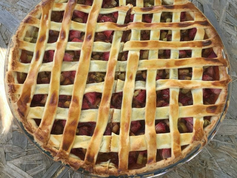 Cliquez pour zoomer ! Tarte aux fraises et à la rhubarbe Thermomix par msiegler