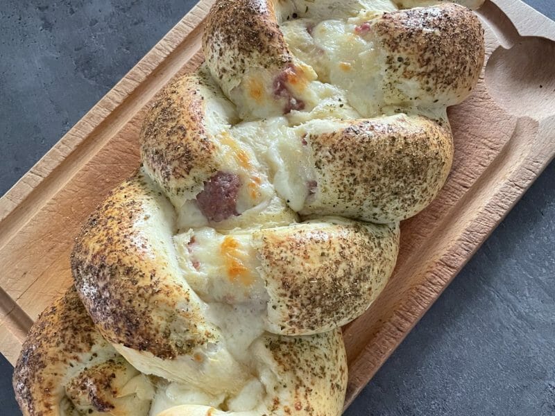 Cliquez pour zoomer ! Brioche salée jambon fromage Thermomix par msiegler