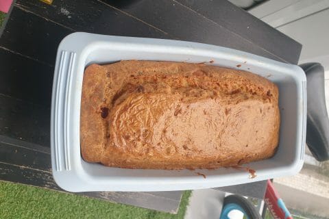 Cliquez pour zoomer ! Cake chèvre, noisettes et lardons Thermomix par djdodo