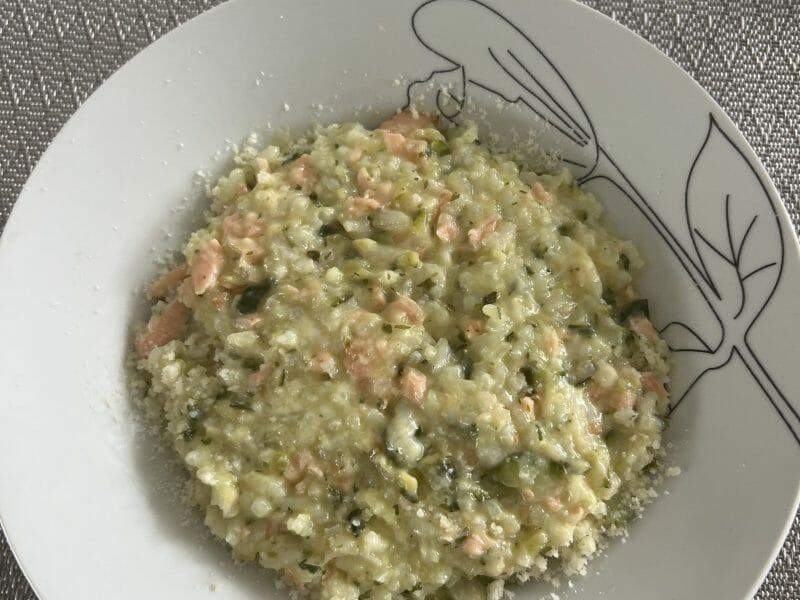 Cliquez pour zoomer ! Risotto courgettes saumon Thermomix par Aurora