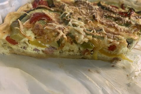 Cliquez pour zoomer ! Quiche poivrons et courgettes Thermomix par clyac