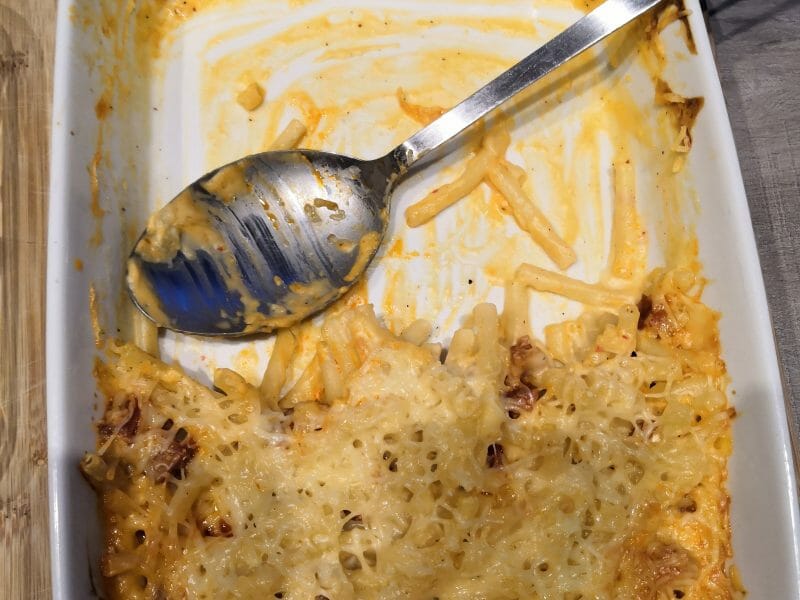 Cliquez pour zoomer ! Gratin de macaroni reblochon et chorizo Thermomix par sab01800