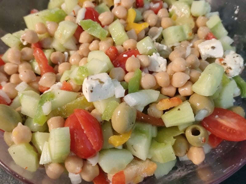 Cliquez pour zoomer ! Salade de pois chiches Thermomix par sab01800