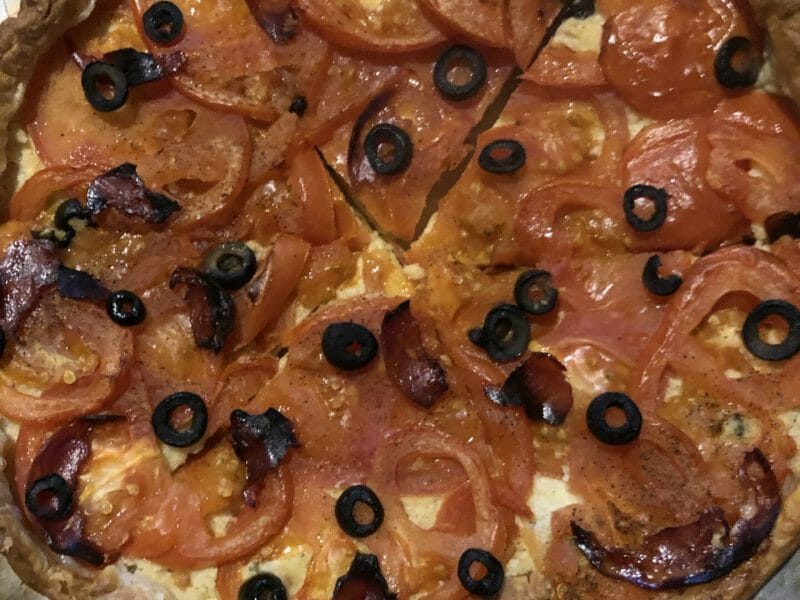 Cliquez pour zoomer ! Tarte tomates et amandes Thermomix par Cha