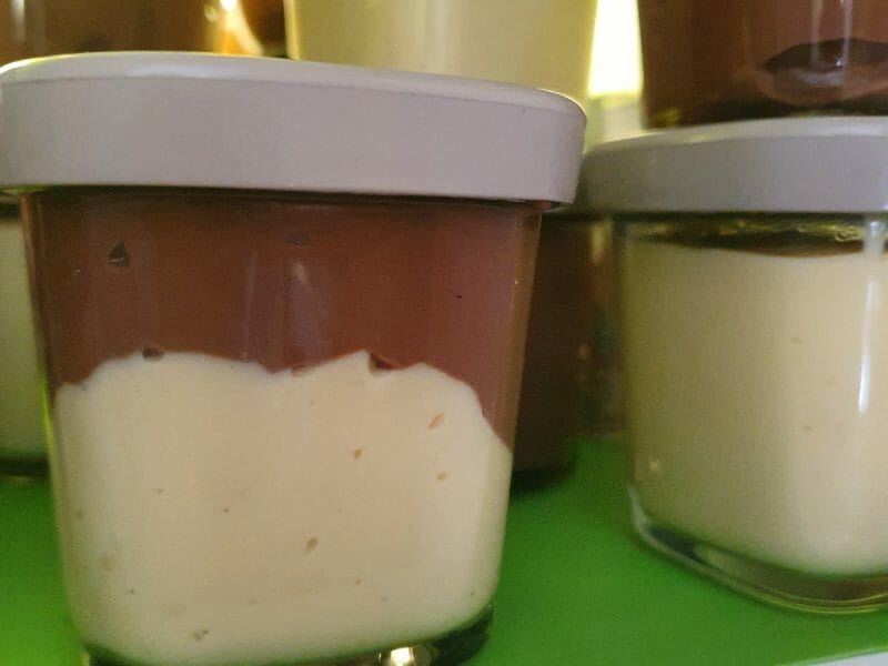 Cliquez pour zoomer ! Crème dessert au deux saveurs Thermomix par Karinette14