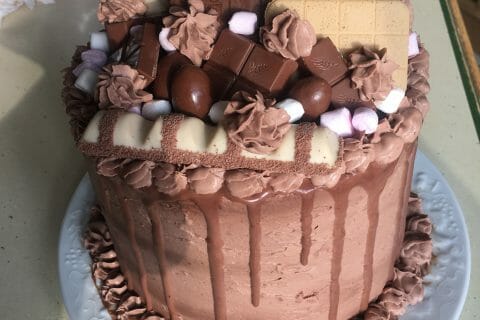 Cliquez pour zoomer ! Layer cake Kinder Bueno Thermomix par @ngel73