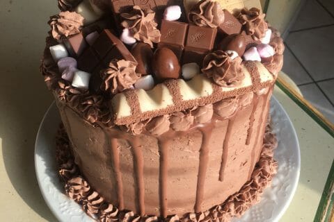 Cliquez pour zoomer ! Layer cake Kinder Bueno Thermomix par @ngel73