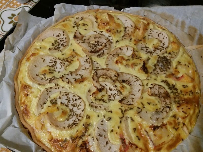 Cliquez pour zoomer ! Tarte reblochon à la poire Thermomix par malta