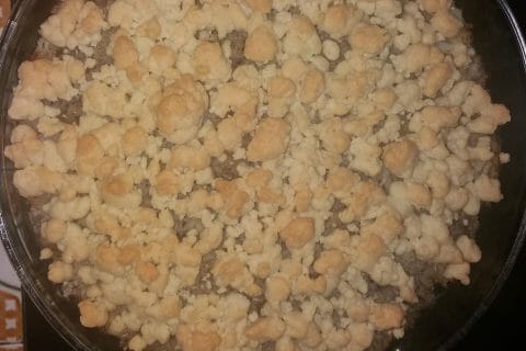Cliquez pour zoomer ! Crumble poulet, courgettes et parmesan au Thermomix