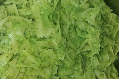 Cliquez pour zoomer ! Farfalle à la crème de courgettes au Thermomix