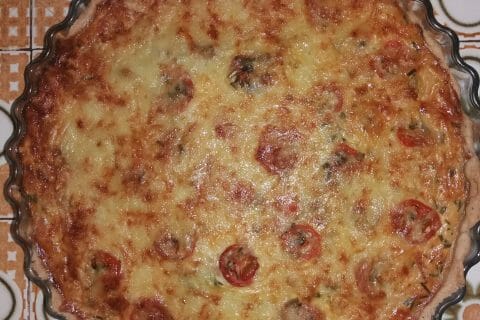 Cliquez pour zoomer ! Tarte au thon, tomate et moutarde au Thermomix