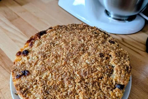 Cliquez pour zoomer ! Tarte aux pommes façon crumble Thermomix par laetitiai