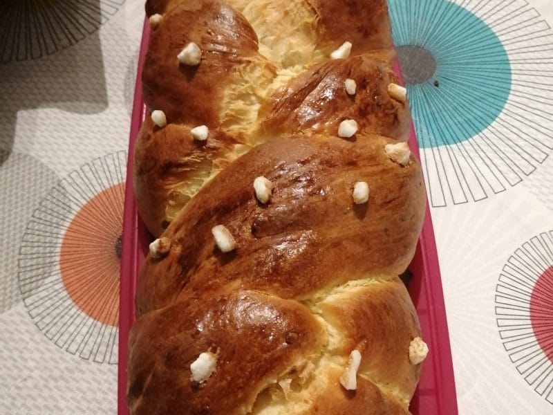 Cliquez pour zoomer ! Brioche tressée à la mie filante Thermomix par laetitiai