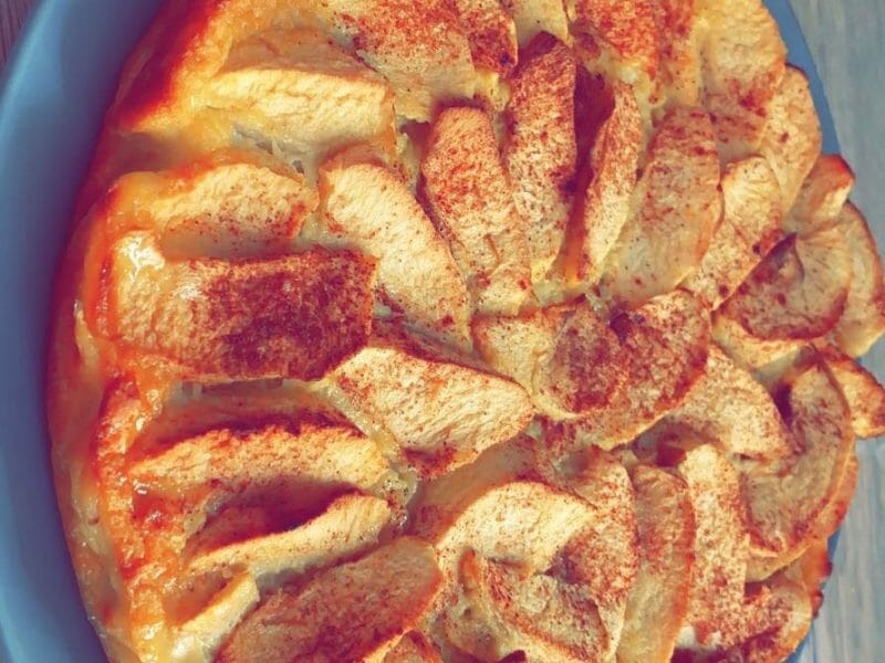 Cliquez pour zoomer ! Tarte aux pommes sans pâte Thermomix par oceane_111