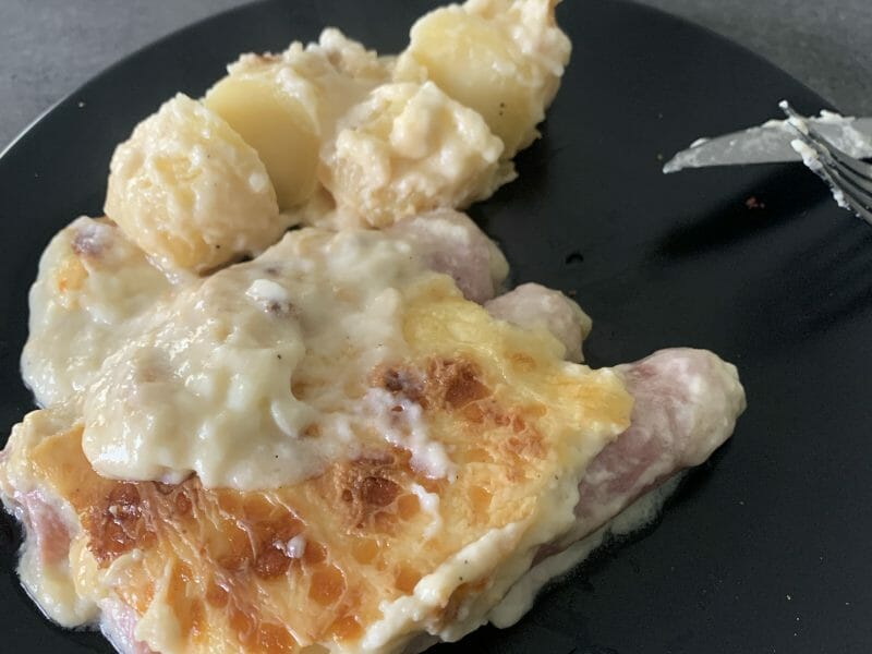 Cliquez pour zoomer ! Gratin de poireau au jambon Thermomix par morgane2428