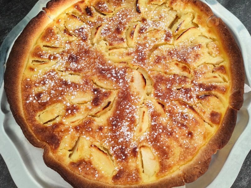 Cliquez pour zoomer ! Tarte normande aux pommes Thermomix par isabelle1981