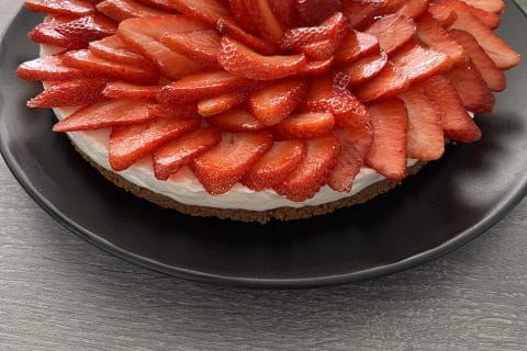 Cliquez pour zoomer ! Tarte aux fraises sans cuisson Thermomix par Zaza85600