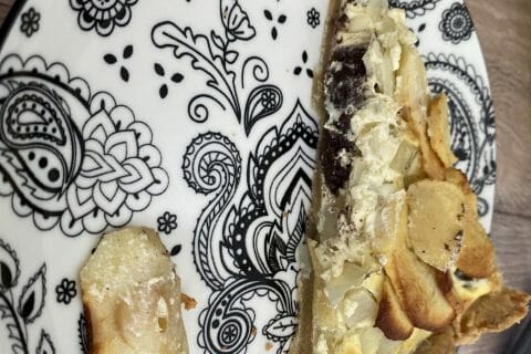 Cliquez pour zoomer ! Tarte au boudin noir et aux pommes Thermomix par Zaza85600