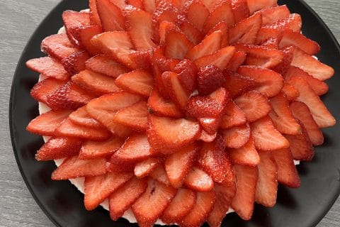 Cliquez pour zoomer ! Tarte aux fraises sans cuisson Thermomix par Zaza85600