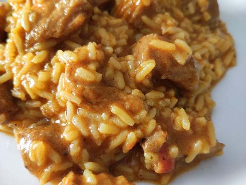 Cliquez pour zoomer ! Côtes de porc au riz jaune Thermomix par natacha.meziere